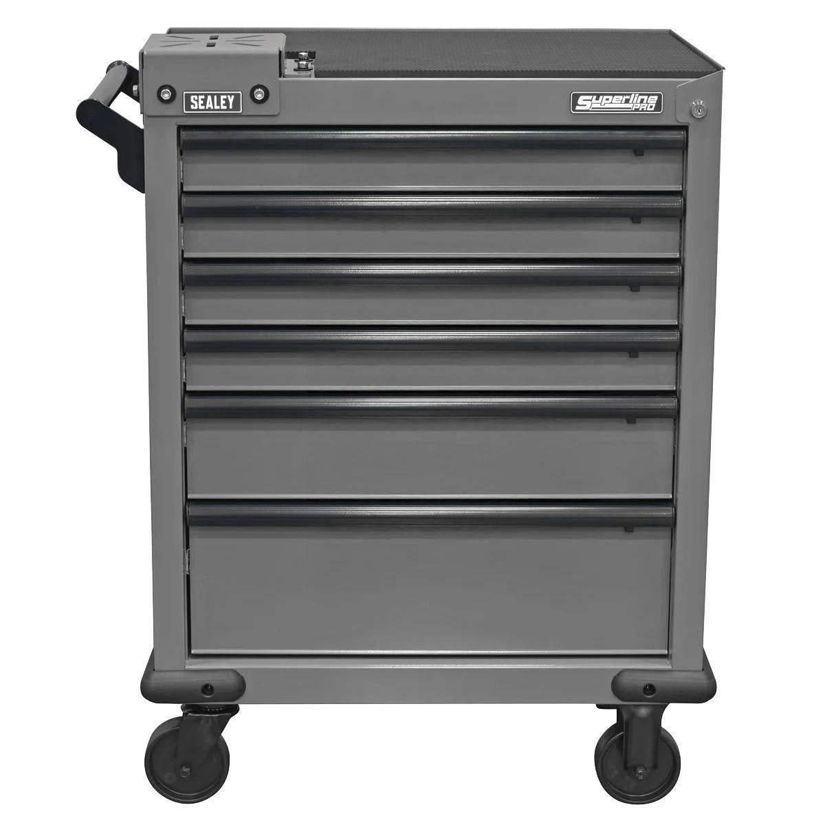 Sealey APMWS2 Superline PRO Rollcab 6 Drawer with Vice Base Grey/Black