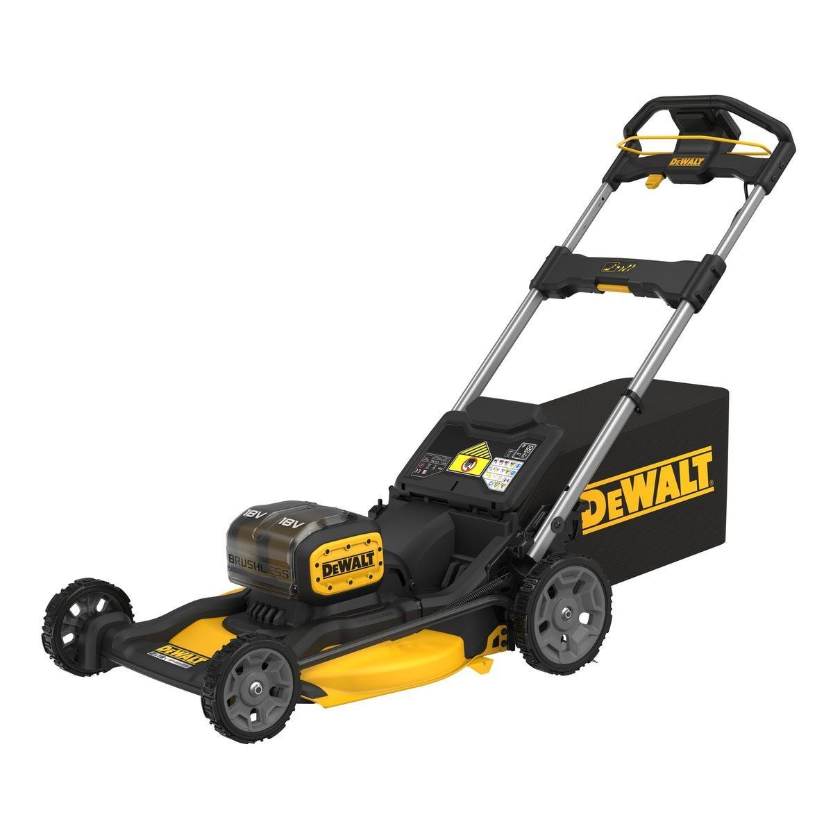 Dewalt DCMWP134N-XJ 36V Brushless 53cm Lawn Mower with 2 x 5.0Ah Battery & Charger