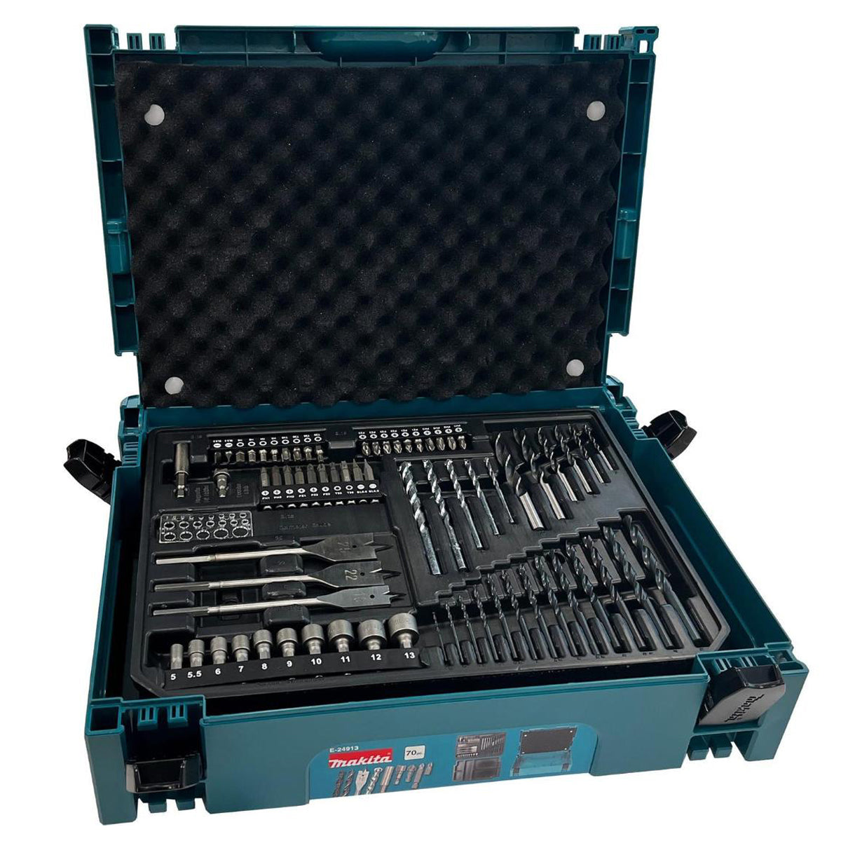 Makita E-24913 Makpac Drill and Screwdriver Bit Accessory Set Of 70 Piece