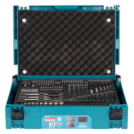 Makita E-24913 Makpac Drill and Screwdriver Bit Accessory Set Of 70 Piece