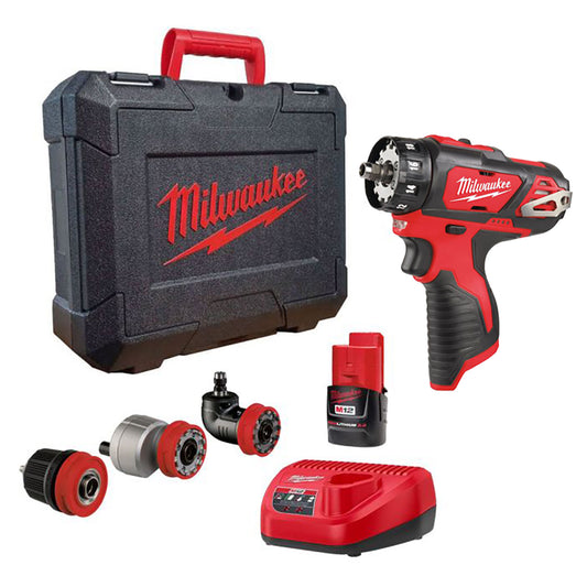 Milwaukee M12BDDXKIT-201C 12V Removable Drill Driver with 1 x 2.0Ah Battery Charger & Case