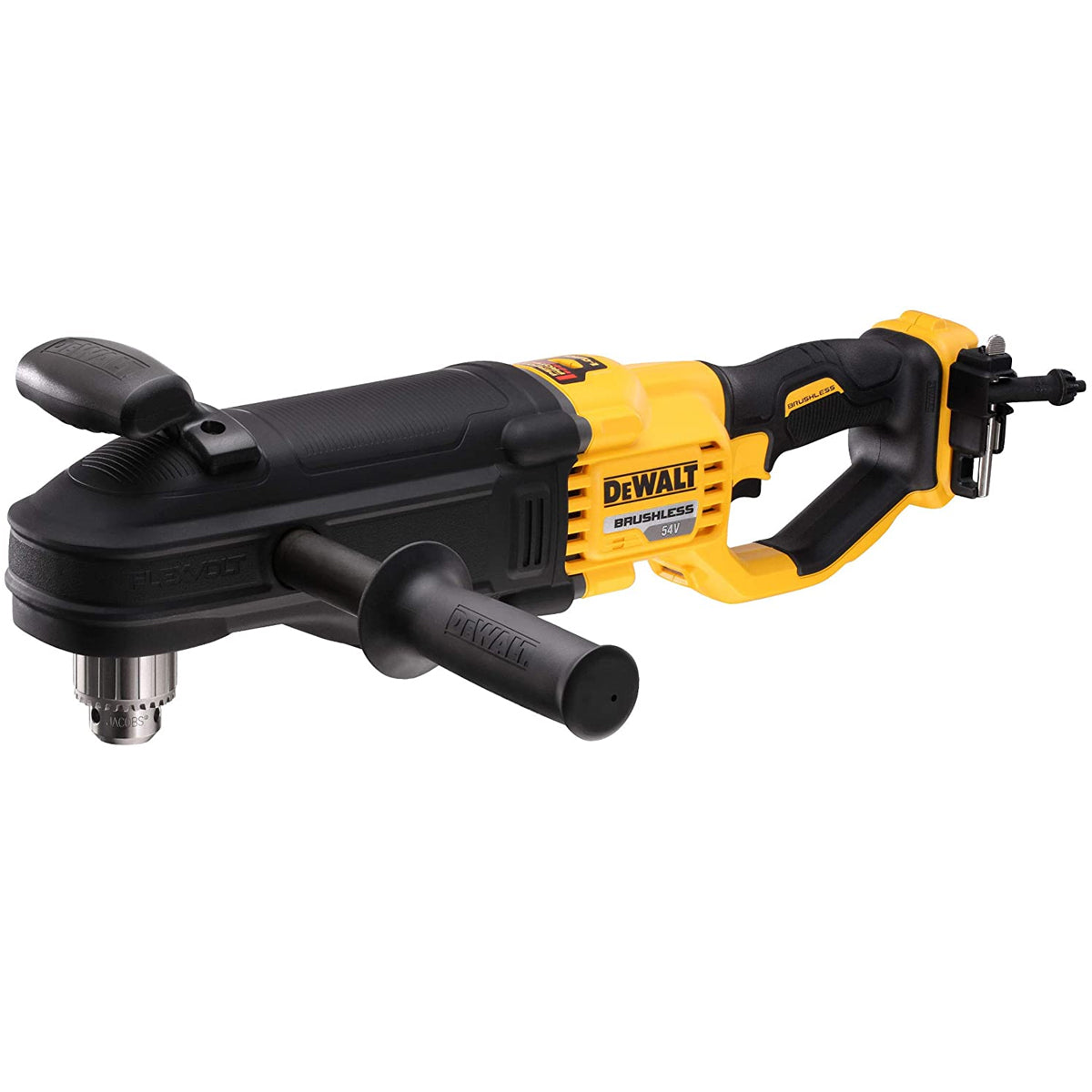DeWalt DCD470N 54V XR Flexvolt Brushless Right Angled Core Drill with 1 x 6.0Ah Battery Charger & Bag
