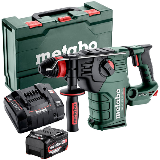 Metabo KH 18 LTX BL 35 Q 18V Brushless 3 Mode SDS+ Rotary Hammer Drill with 1 x 5.2Ah Battery Charger & Metabox
