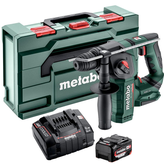 Metabo BH 18 LTX BL 16 18V Brushless SDS+ Rotary Hammer with 1 x 5.2Ah Battery Charger & Metabox