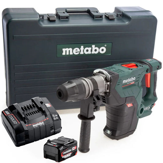 Metabo KHA 18 LTX BL 40 18V Brushless SDS-Max Combination Hammer Drill with 1 x 5.2Ah Battery Charger & Case