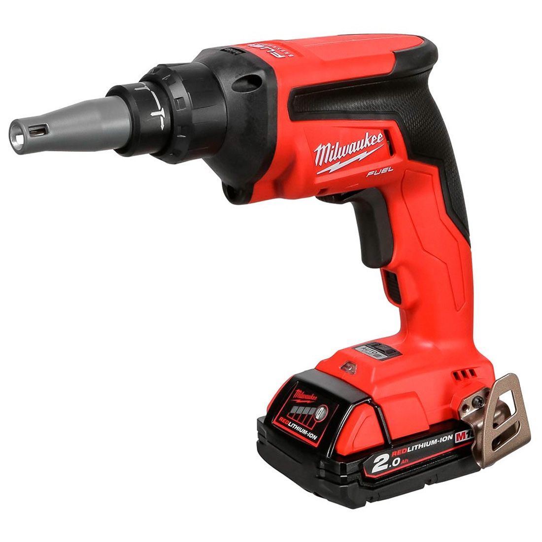 Milwaukee M18FSGC-202X 18V Fuel Brushless Screw Gun with 2 x 2.0Ah Battery Charger & Case 4933459200