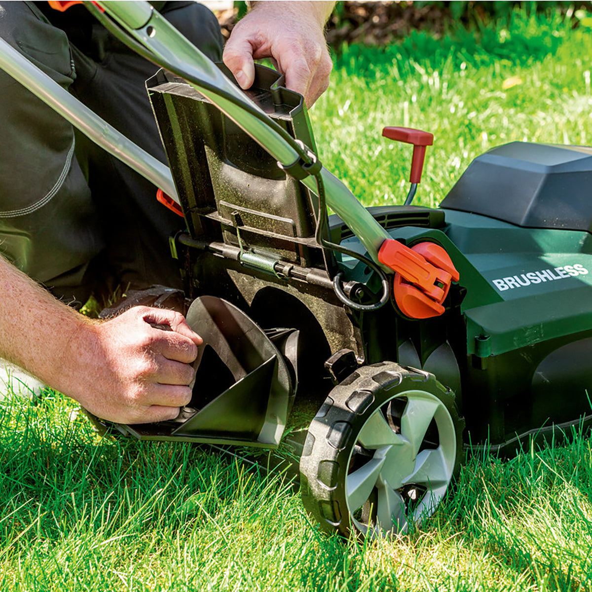 Metabo RM 36-18 LTX BL 36 36V Brushless Lawn Mower with 2 x 2.0Ah Battery & Charger