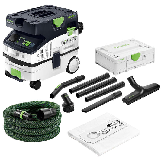 Festool CTL MINI I 230V GB Mobile Dust Extractor CLEANTEC - 578315 With Compact Cleaning Set 577257