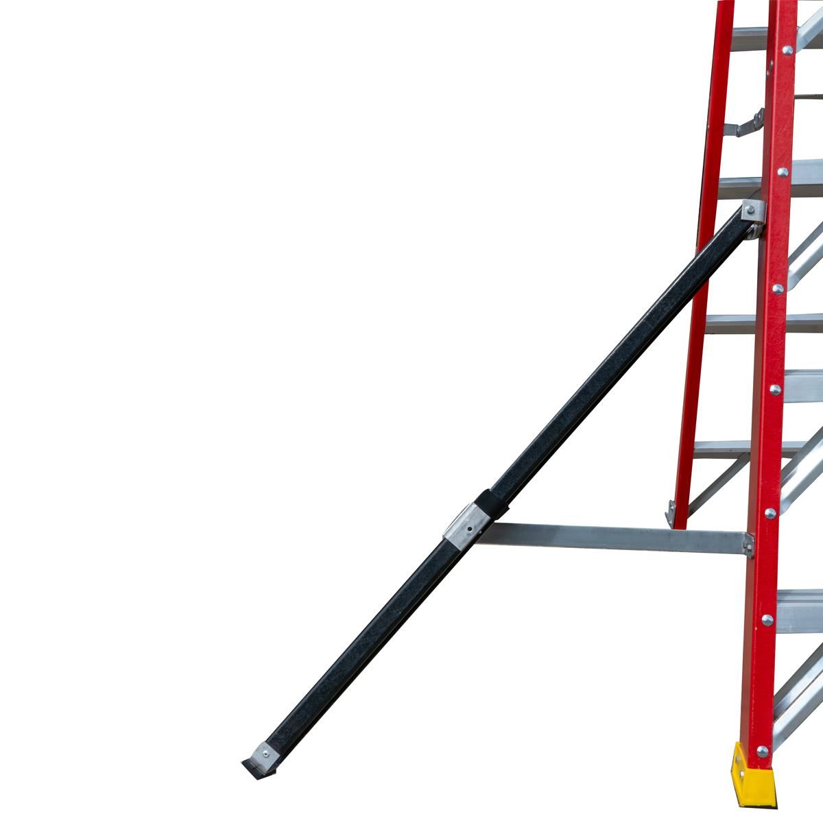 Excel Electricians Fibreglass Podium Step Ladder 6 Tread 2.61m EN131-7 Item Condition Damaged Box - Collection Only