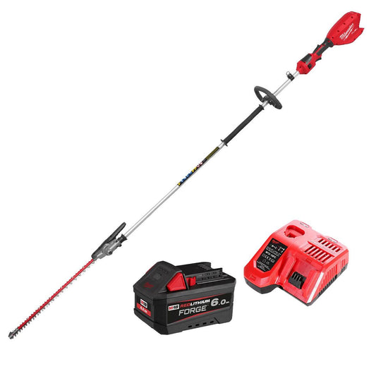 Milwaukee M18FHETE27-0 M18 18V Brushless Pole Hedge Trimmer With 1 x 6.0Ah Battery & Charger