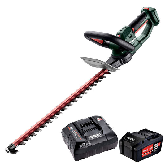 Metabo HS 18 LTX 55 18V 55cm Hedge Trimmer with 1 x 5.2Ah Battery & Charger