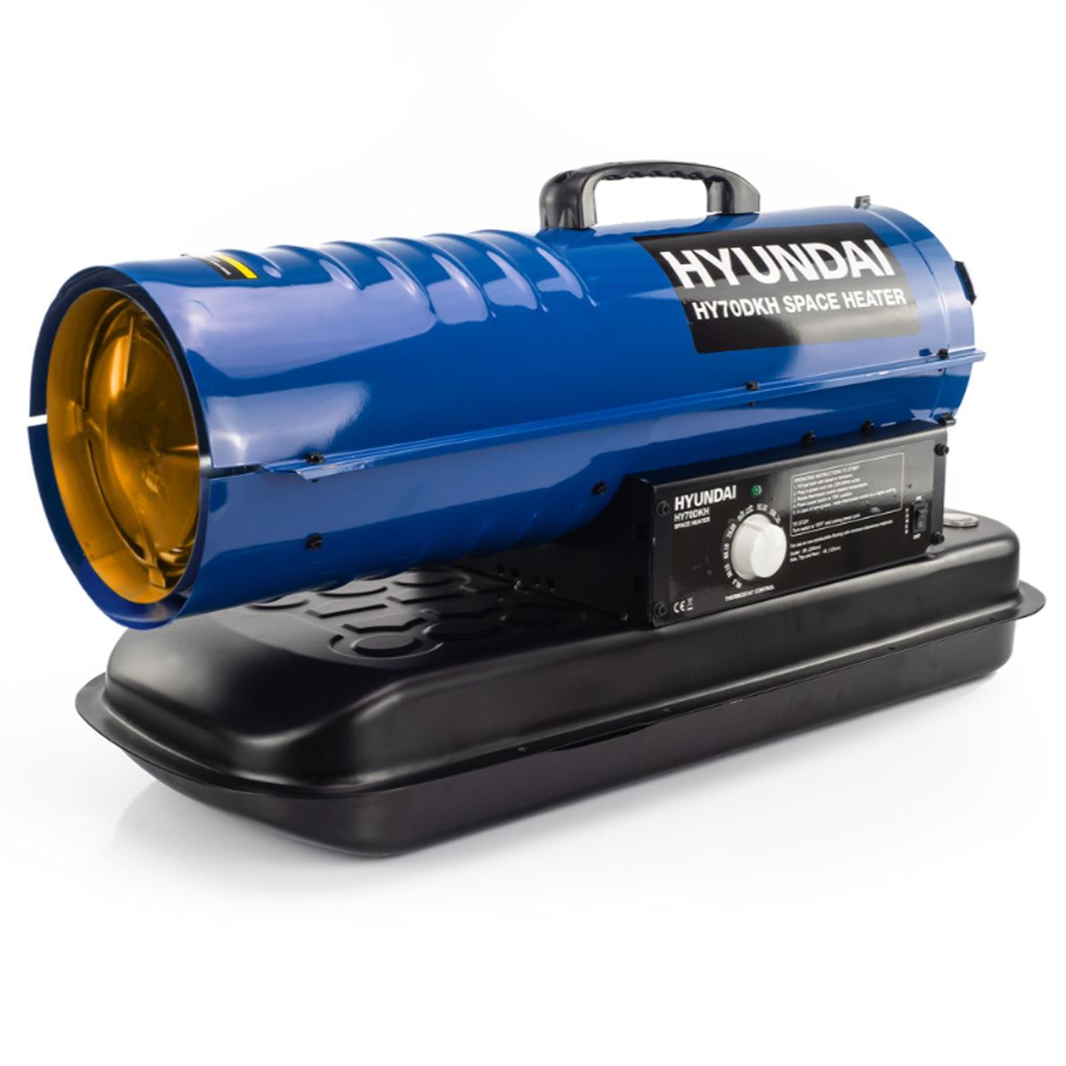 Hyundai HY70DKH Diesel or Kerosene Space Heater, 496m3 Coverage, Thermostat 230V/20kW