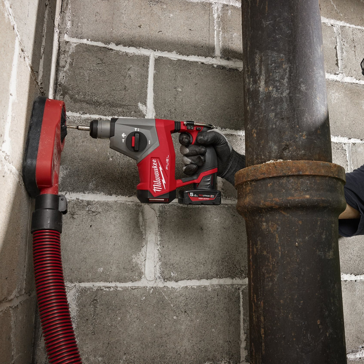 Milwaukee M12FHAC16-0 12V Fuel Brushless 4-Mode SDS+ Hammer Drill with 1 x 2.5Ah Battery & Charger