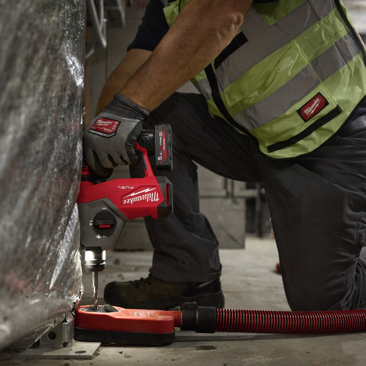 Milwaukee M12FHAC16-0 12V Fuel Brushless 4-Mode SDS+ Hammer Drill with 1 x 2.5Ah Battery & Charger