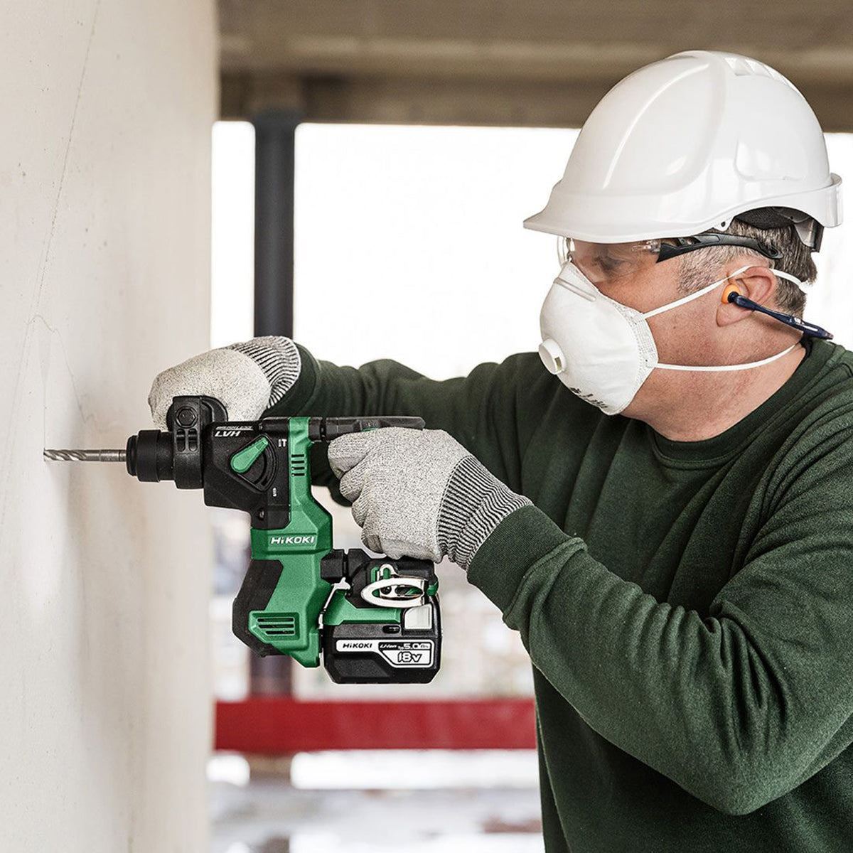 Hikoki DH18DPAJ3Z 18V Brushless SDS+ Rotary Hammer with 1 x 2.0Ah Battery Charger & Case
