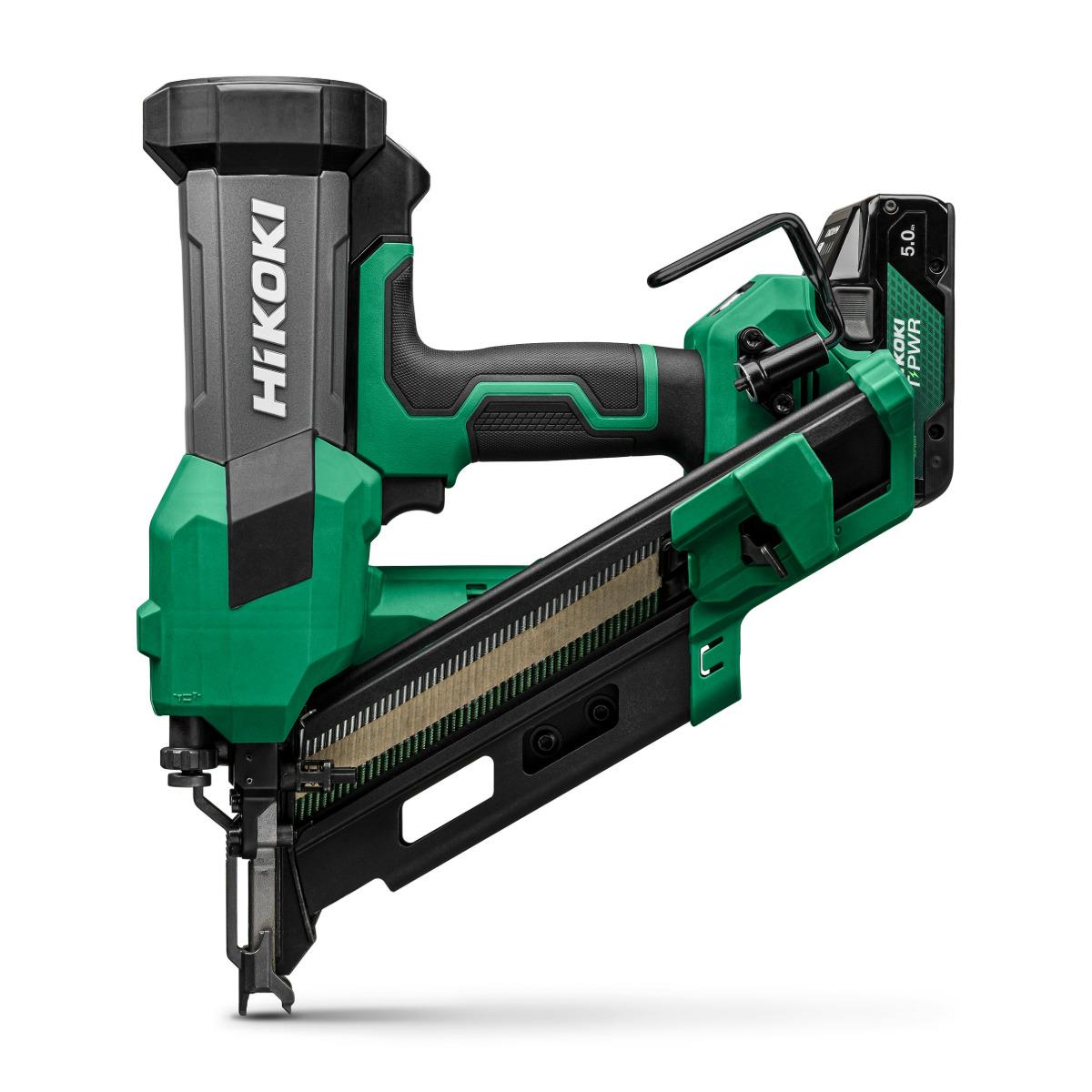 HiKOKI NR1890DCBJPZ 18V 90mm Brushless Speed Series First Fix Framing Nailer with 2 x 5.0Ah MultiVolt Battery & Charger in Case