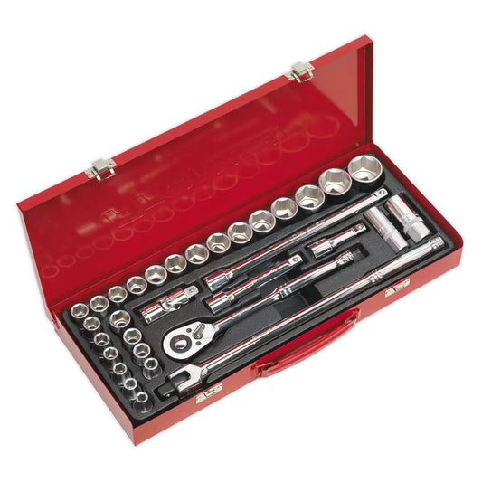 Sealey AK693 Socket Set 32pc 1/2"Sq Drive