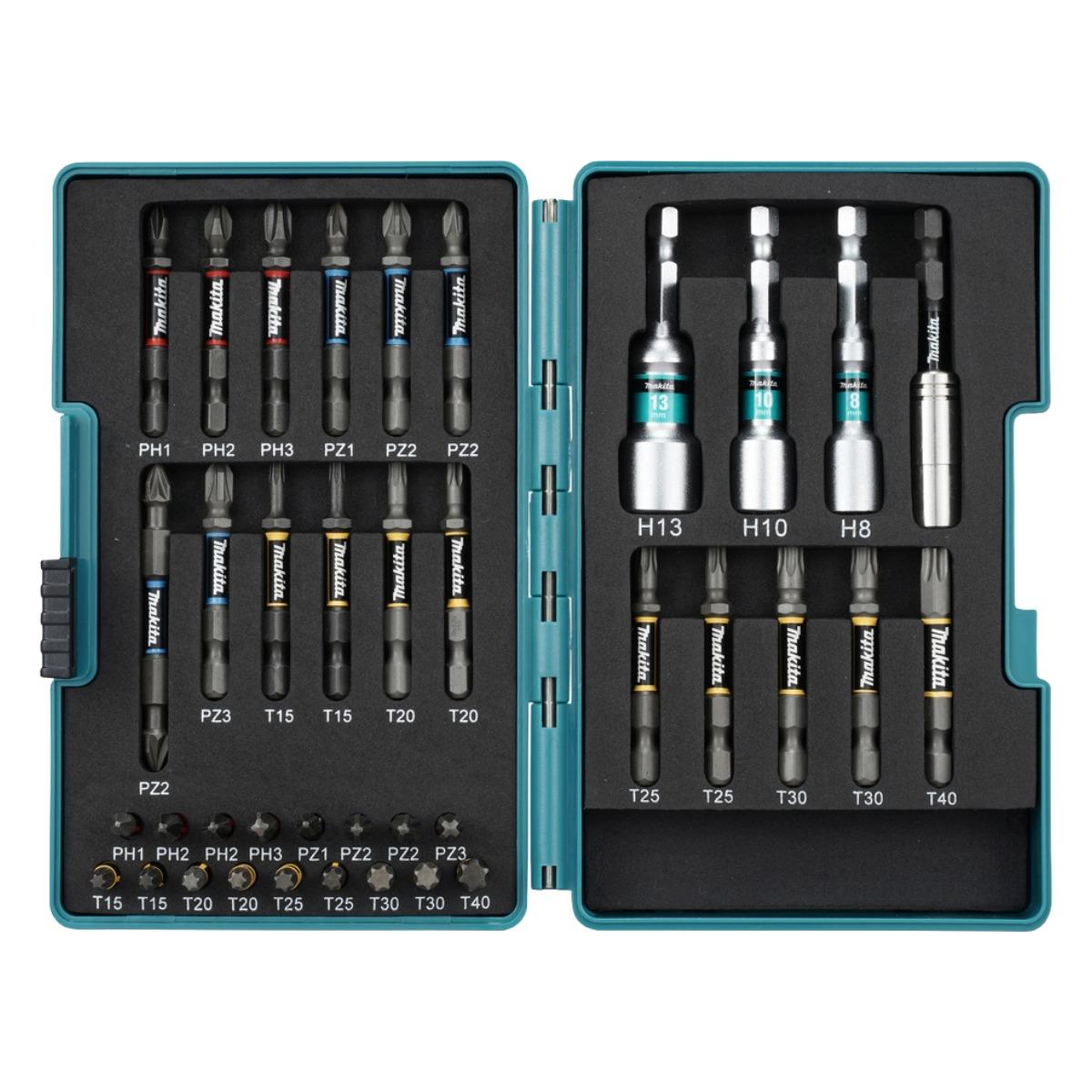 Makita DTD173ZJX2 18V LXT Brushless Impact Driver With 38 Piece Impact Premier Torsion Bit Set & Case