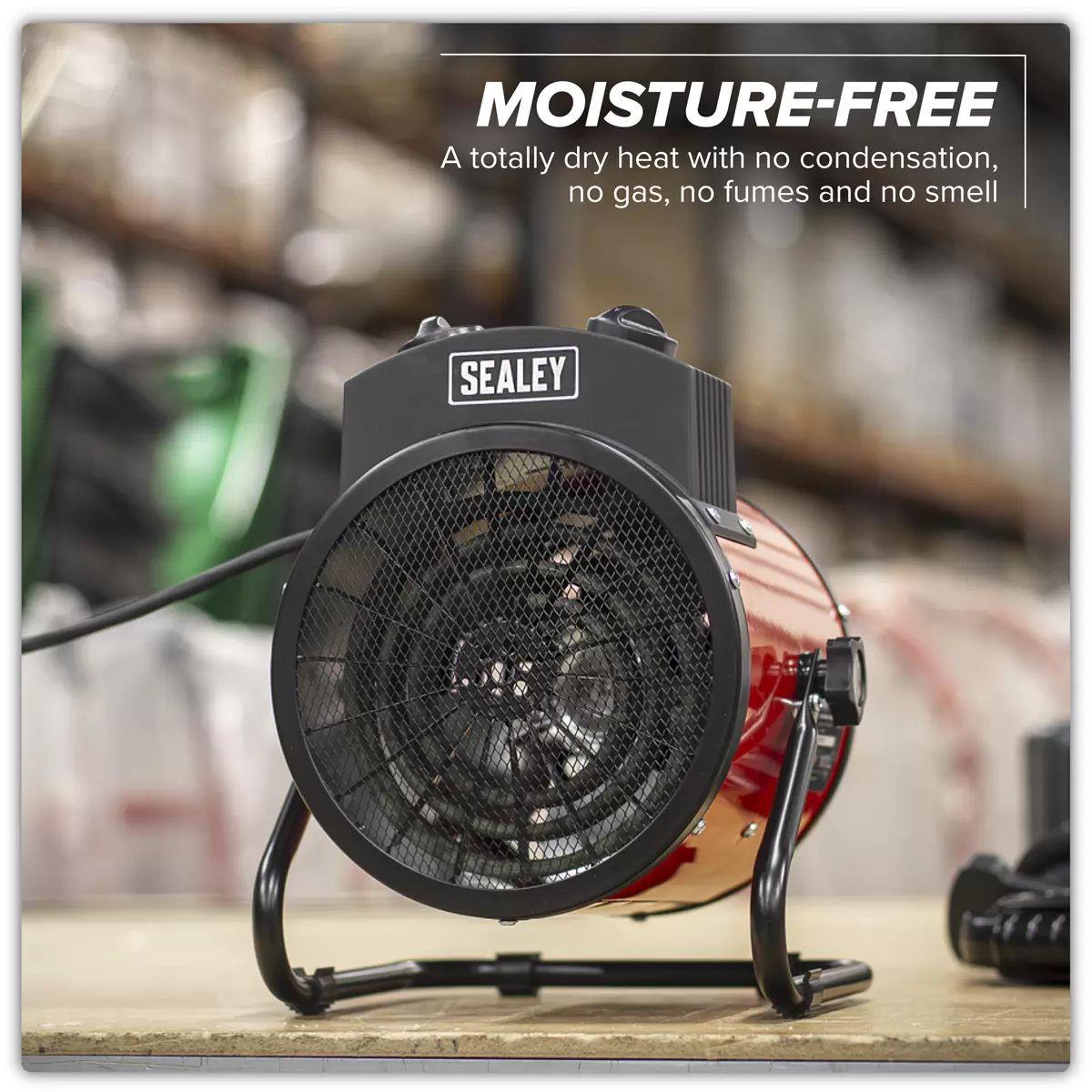 Sealey EH2001 Industrial Fan Heater High-Power Heating for Workshops & Garages 2kW