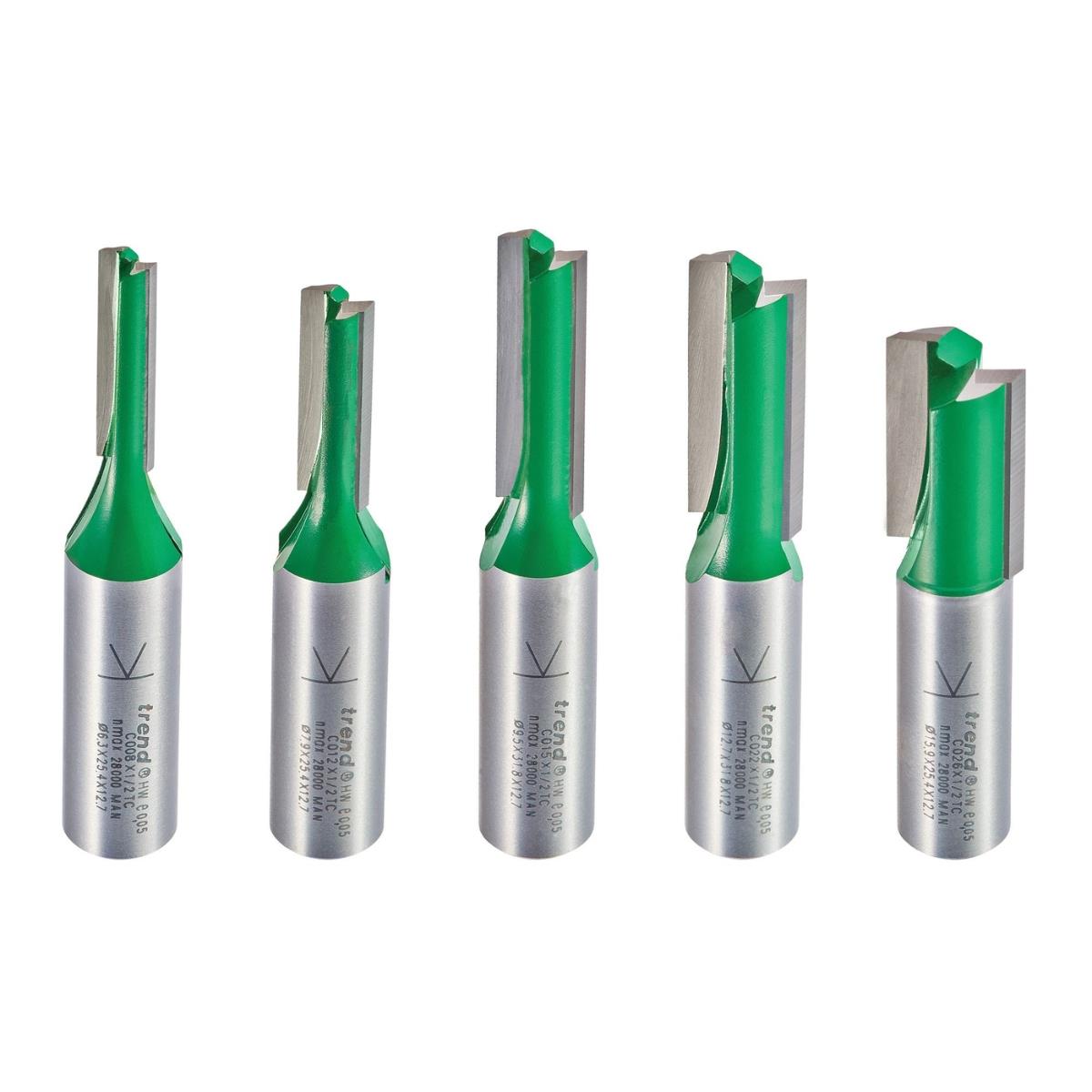 Trend SET/MT1X1/2TC 5 piece MT/JIG Cutter Set Imperial