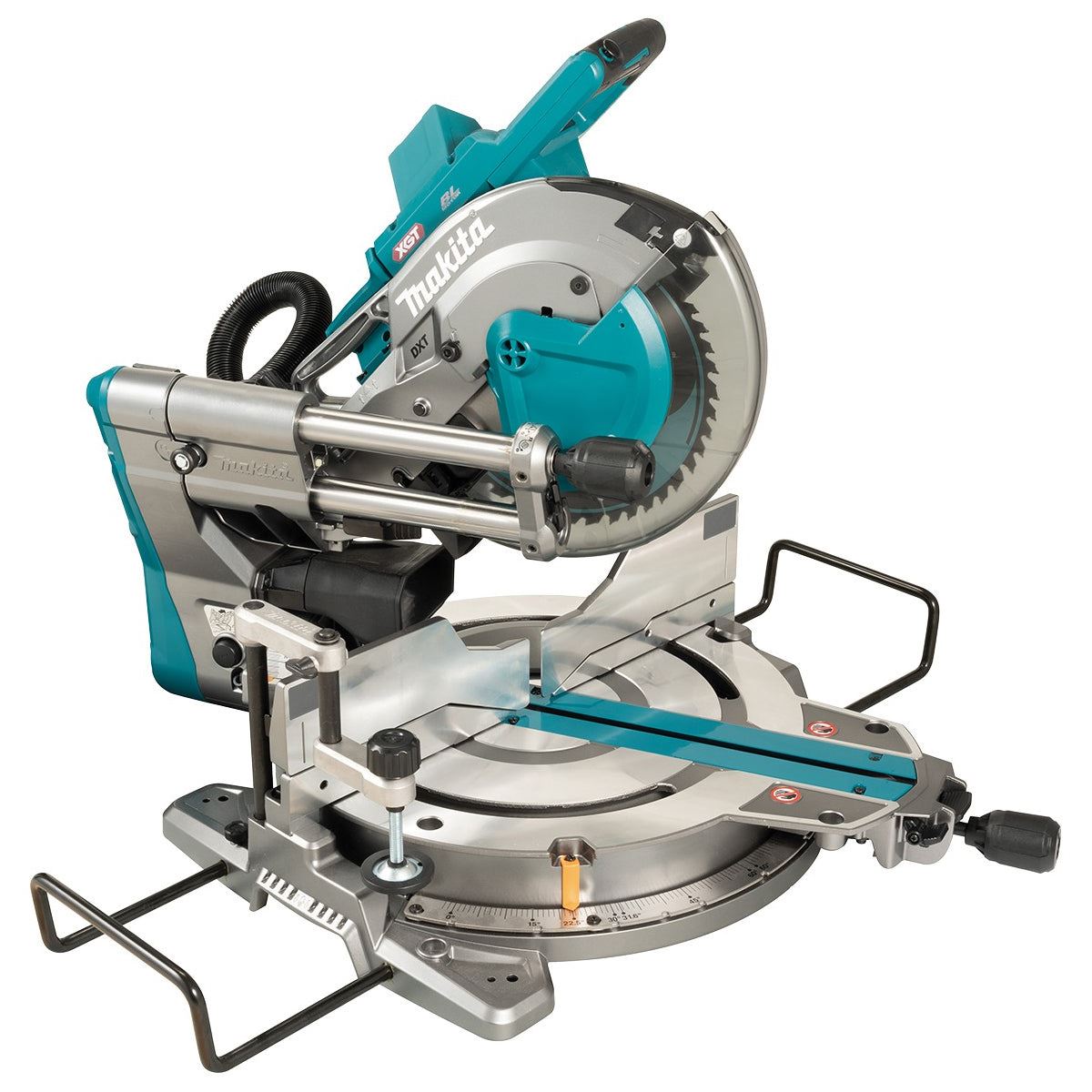 Makita LS004GD201 40V Max XGT Brushless 260mm Slide Compound Mitre Saw With 2 x 2.5Ah Batteries & Charger