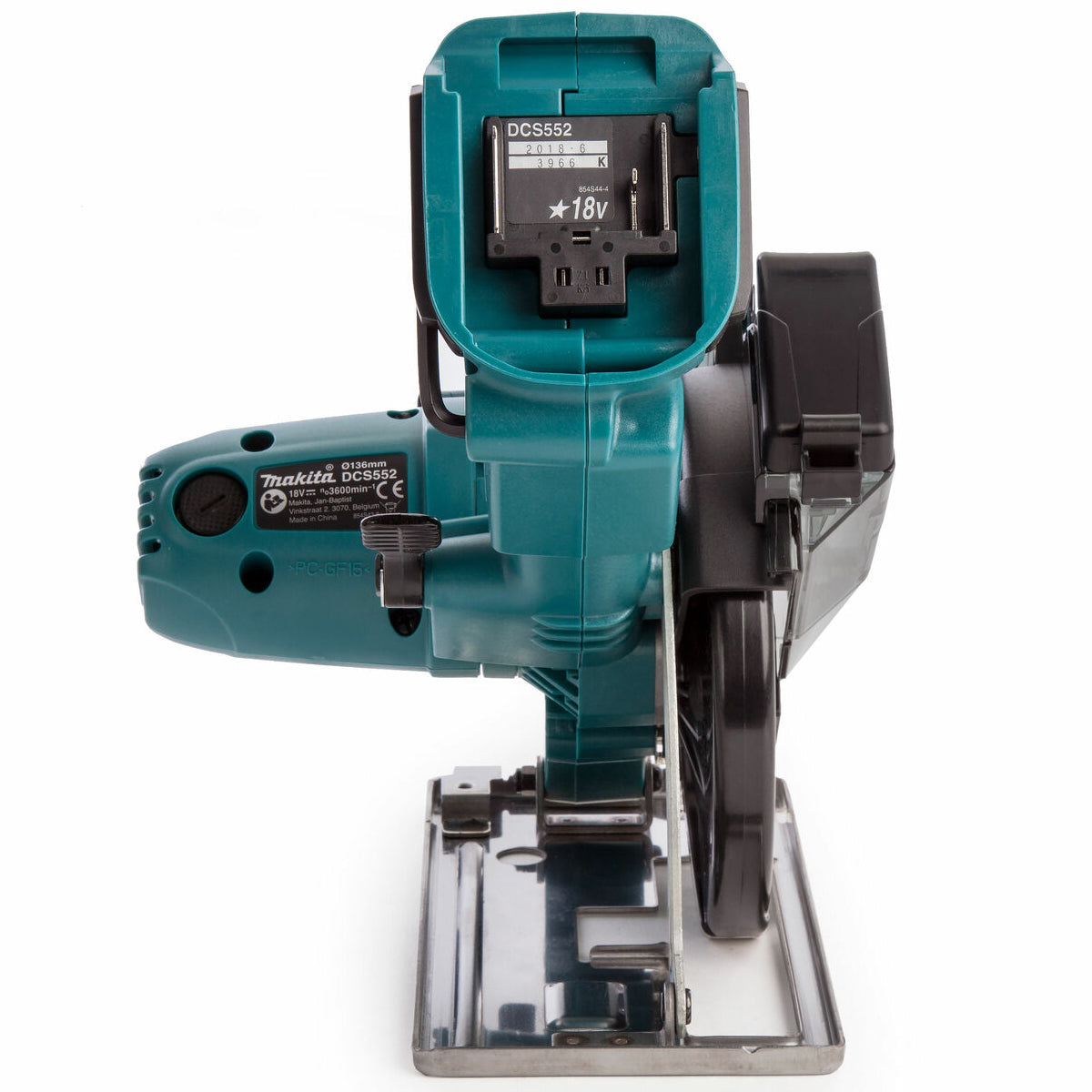 Makita DCS552Z 18V LXT Li-ion 136mm Cordless Metal Cut Saw With 1 x 5.0Ah Battery & Charger & Bag