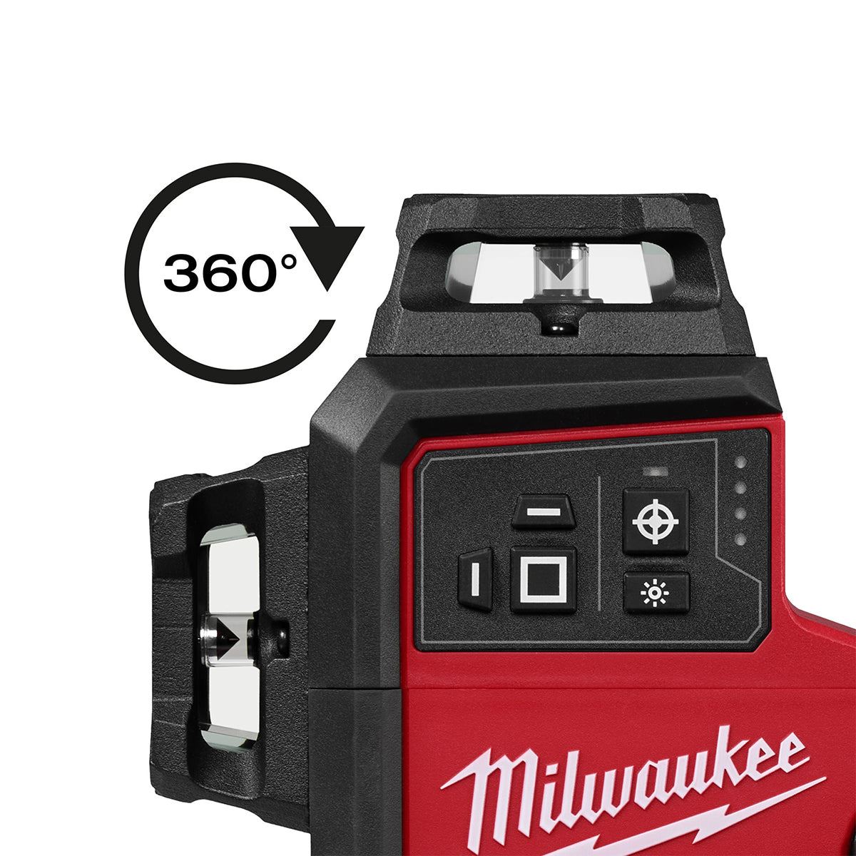 Milwaukee M12A3PLO-0C 12V M12 Green Auto Alignment 360° 3 Plane Laser with 1 x 2.5Ah Battery Charger & Case