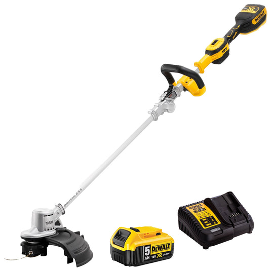 Dewalt DCMST561N 18V XR Brushless String Trimmer with 1 x 5.0Ah Battery & Charger