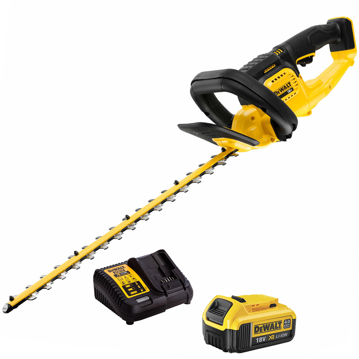Dewalt DCMHT563N 18V 550mm Hedge Trimmer with 1 x 4.0Ah Battery & Charger