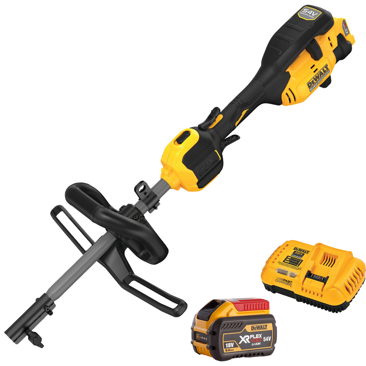 Dewalt DCMAS5713N-XJ 54V FlexVolt Brushless Split Boom with 1 x 9.0Ah Battery & Charger