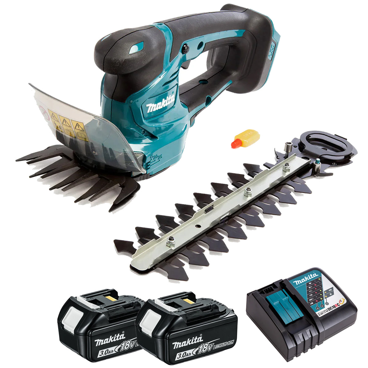 Makita DUM111ZX 18V 110mm Grass Shear with 2 x 3.0Ah Battery & Charger