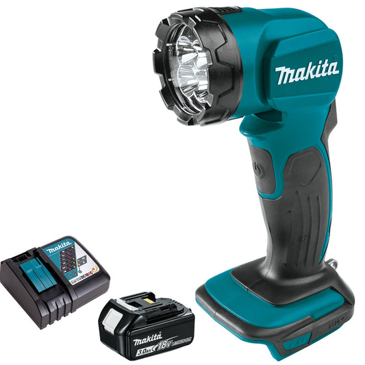 Makita DML815 14.4/18V LXT LED Flashlight with 1 x 3.0Ah Battery & Charger