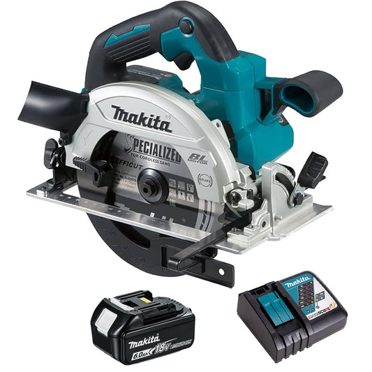 Makita DHS660Z 18V Brushless 165mm Circular Saw with 1 x 6.0Ah Battery & Charger