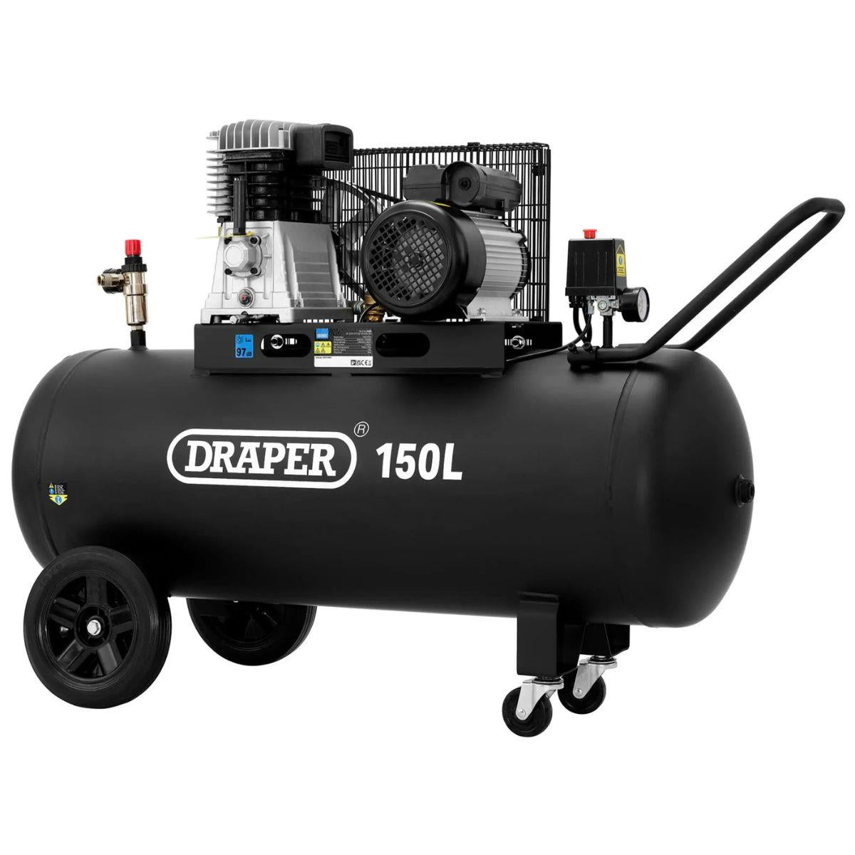 Draper Tools DA150/369M 150L Belt-Driven Air Compressor 2.2kW/230V 55305
