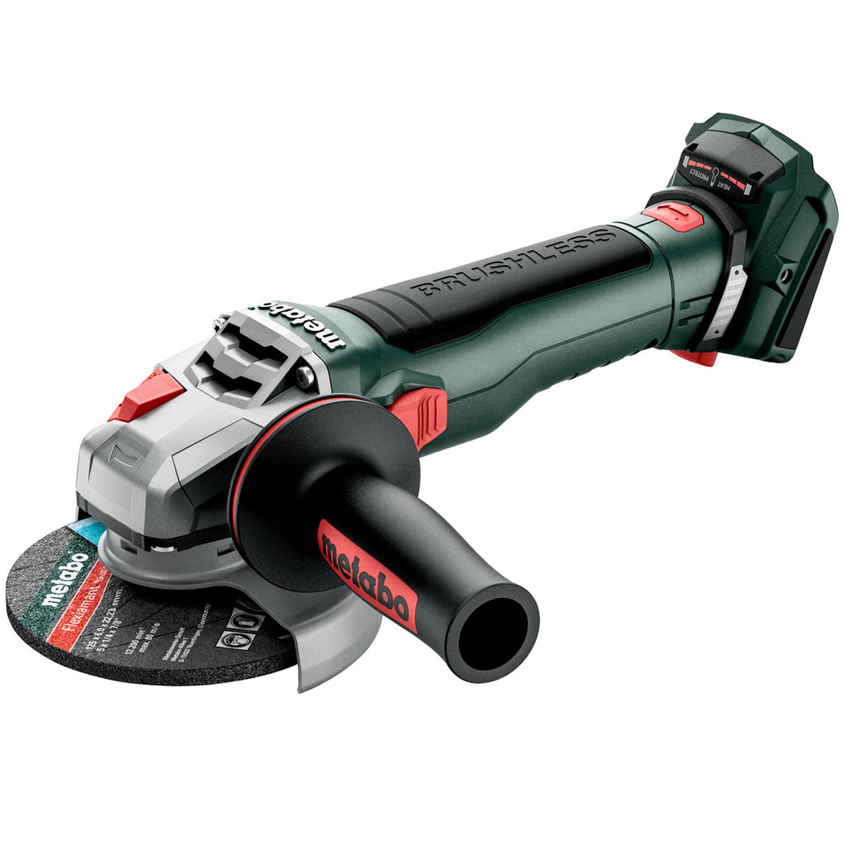 Metabo WB 18 LT BL 11-125 18V Brushless Angle Grinder with 1 x 4.0Ah Battery Charger & Case