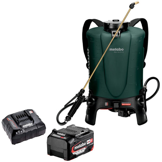 Metabo RSG 18 LTX 15 18V 15L Back Pack Sprayer with 1 x 4.0Ah Battery & Charger