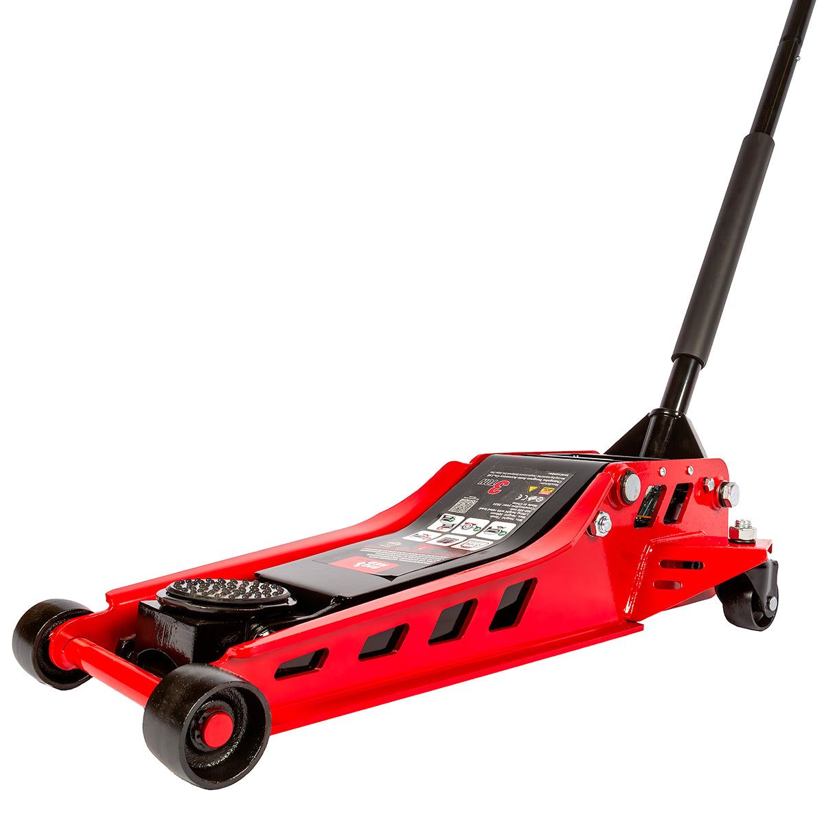 Big Red Torin 3-Ton Hydraulic Jack Low Profile, Lifting Range 75-508 mm