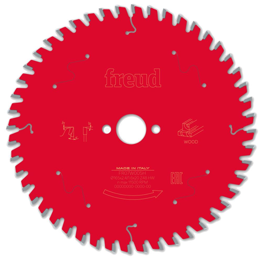 Freud 165mm 48T Circular Saw Blade For Wood - F03FS09690