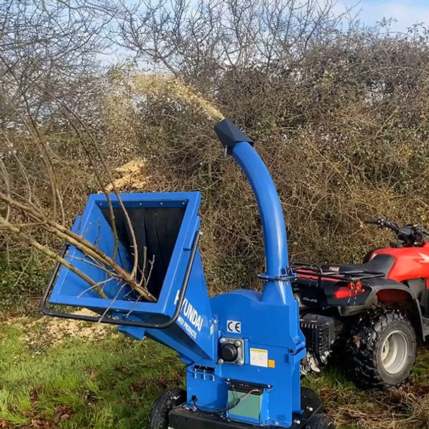 Hyundai HYCH15100TE 20cc Petrol Garden Wood Chipper with Electric-Start Engine