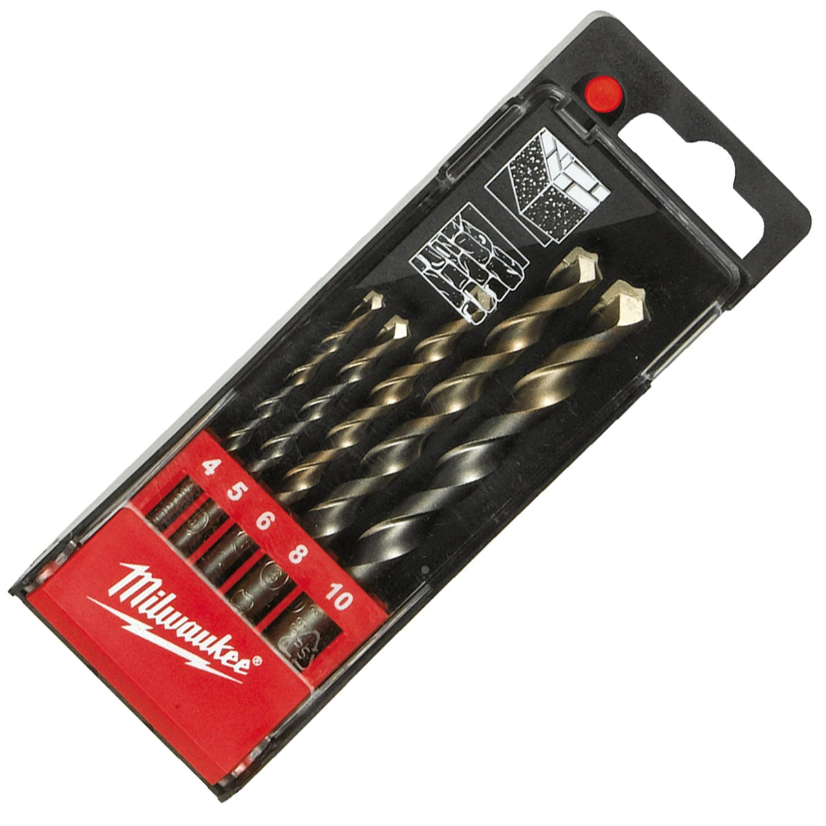 Milwaukee Round Shank Concrete Drill Bits 5 Piece 4932480157