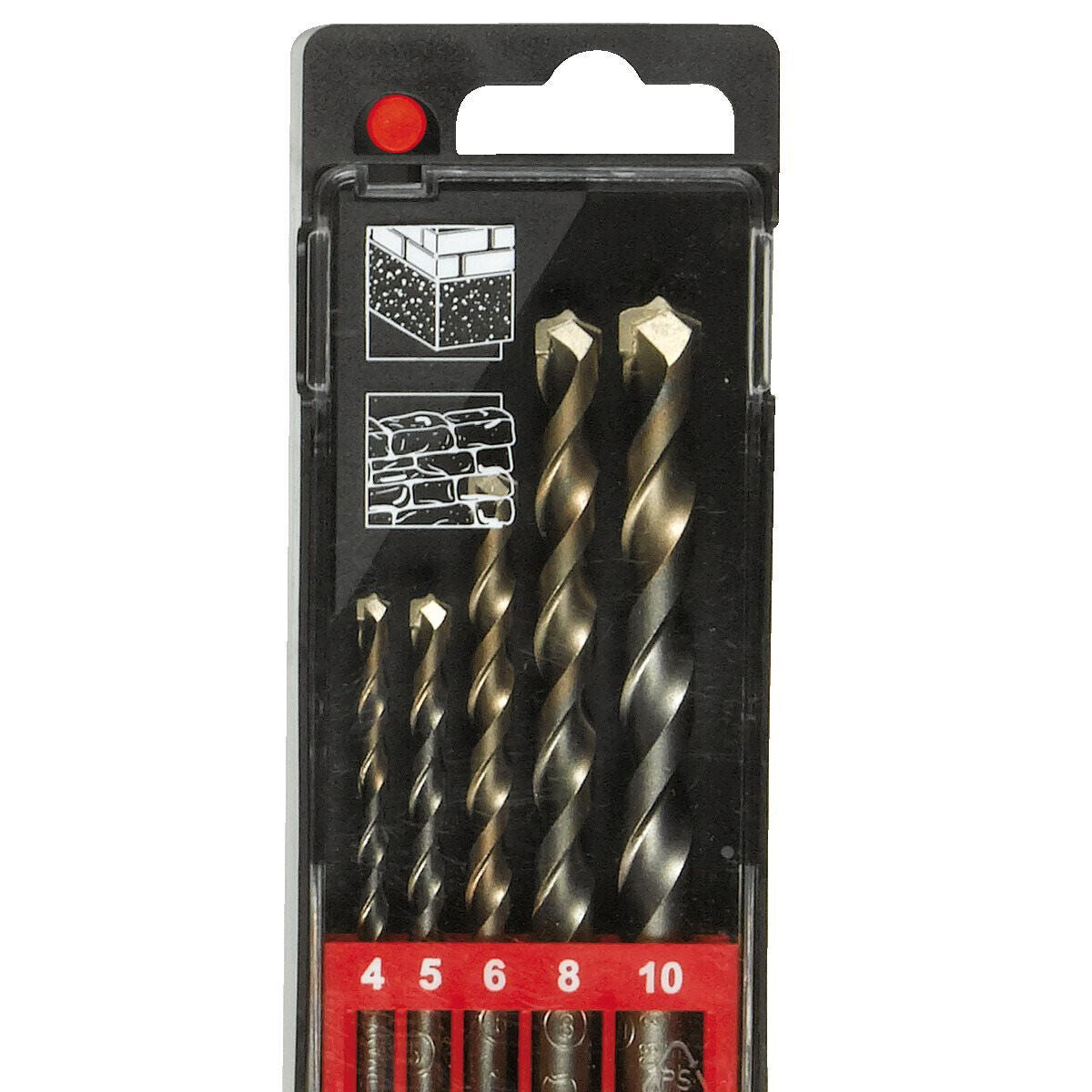 Milwaukee Round Shank Concrete Drill Bits 5 Piece 4932480157