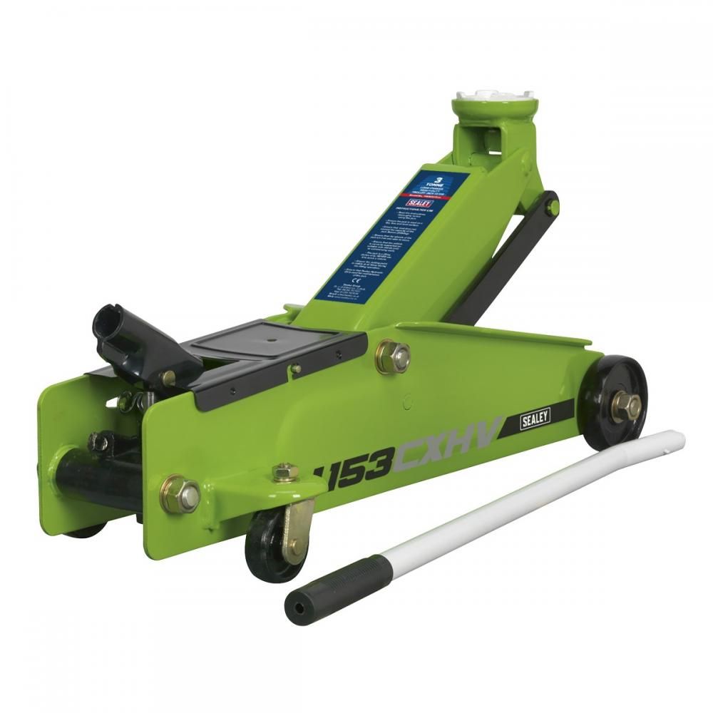 Sealey 1153CXHV 3tonne Trolley Jack Green