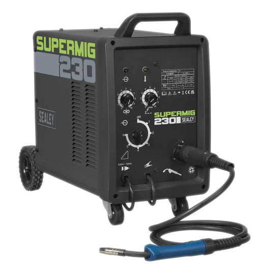 Sealey SUPERMIG230 Professional MIG Welder 230A with Binzel Euro Torch 230V