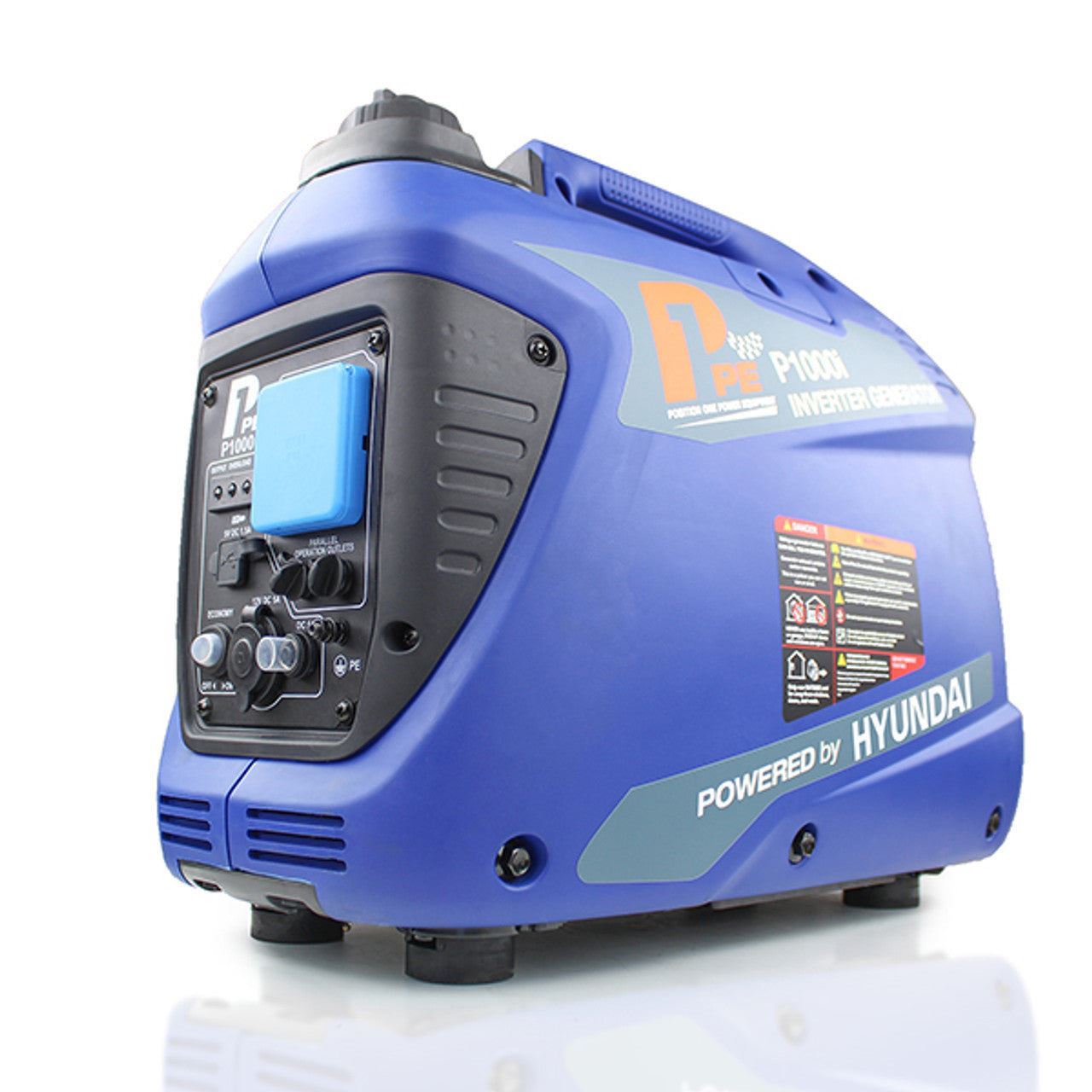 Hyundai P1000i P1 Petrol Inverter Suitcase Generator & Lightweight with DC & USB Outputs 1000W/1kW