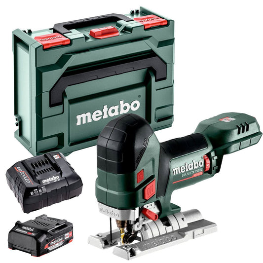 Metabo STA 18 LTX 150 BL 18V Brushless Body Grip Jigsaw with 1 x 2.0Ah Battery Charger & Metabox