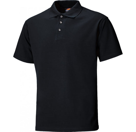 Dickies SH21220 Short Sleeve Polo Shirt Black-Large
