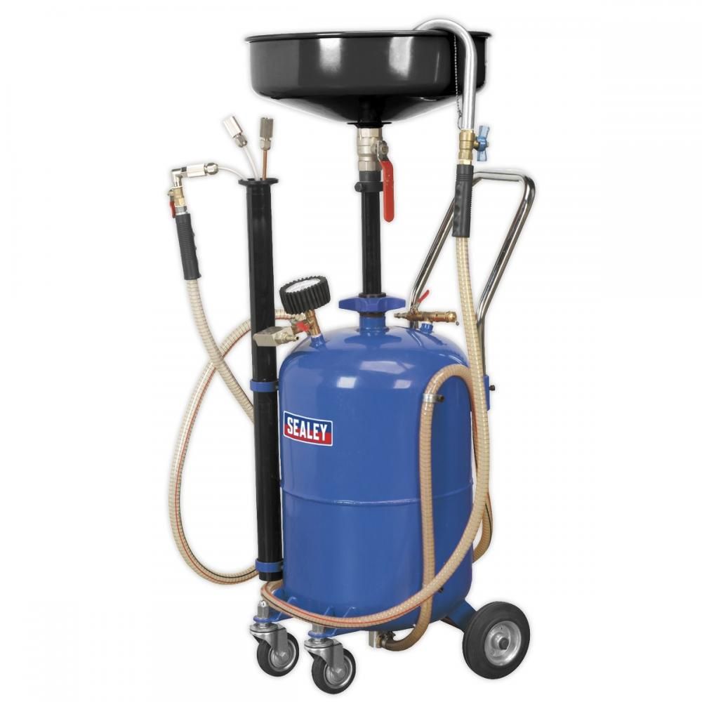 Sealey AK456DX 35L Air Discharge Mobile Oil Drainer with Probes