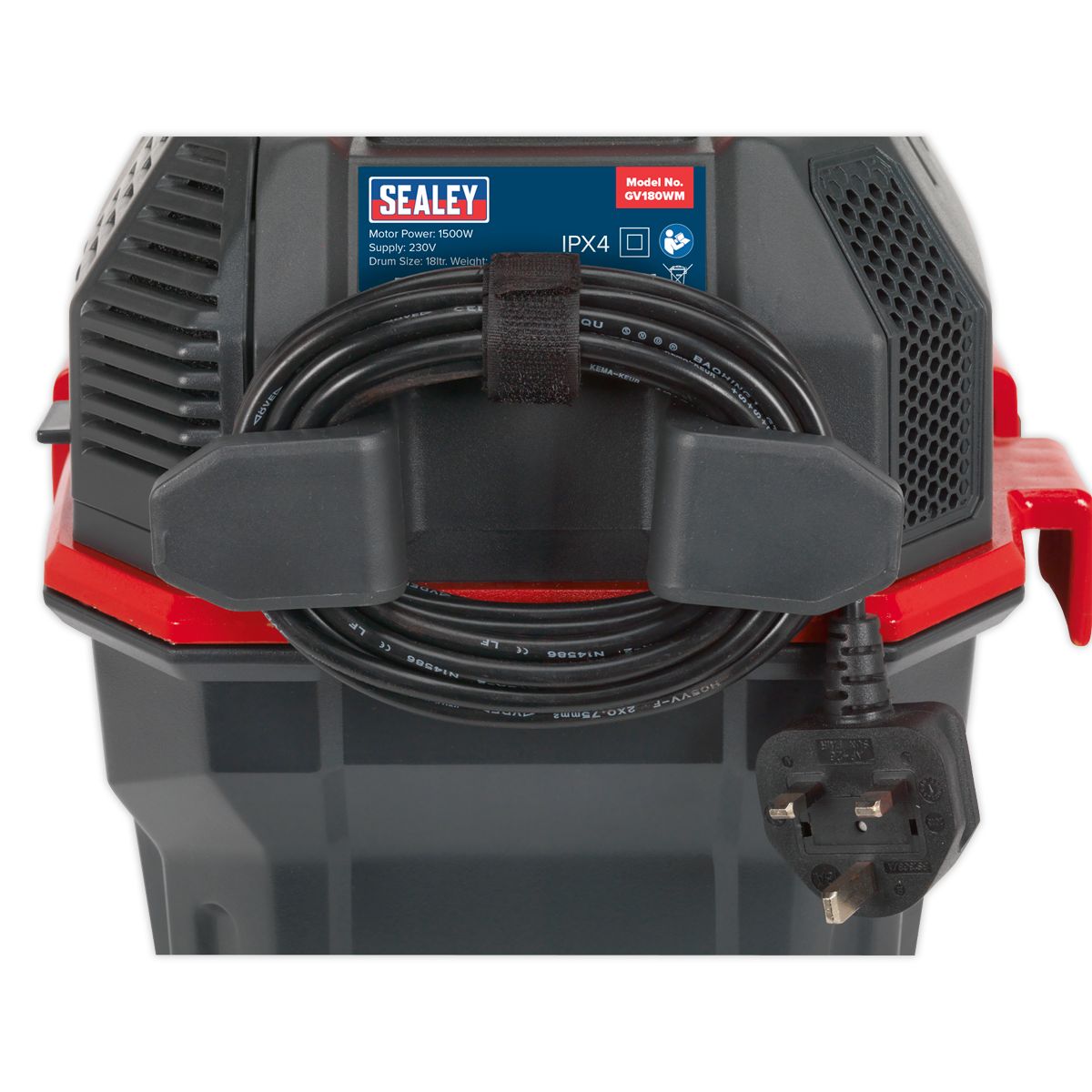 Sealey GV180WM Garage Vacuum 1500W with Remote Control