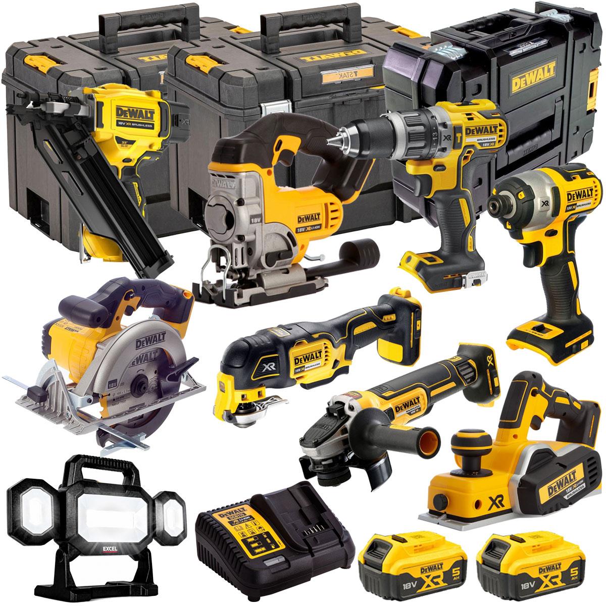 DeWalt DEWT4TKIT17 18V XR 9 Piece with 2 x 5.0Ah Li-ion KIT