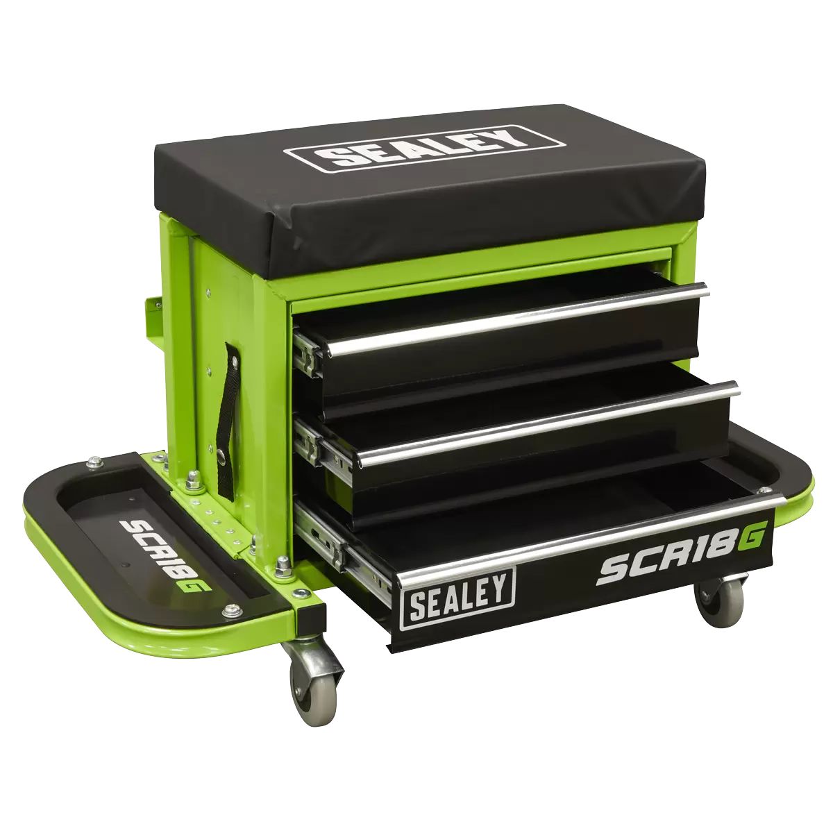 Sealey SCR18G Mechanic's Utility Seat & Toolbox